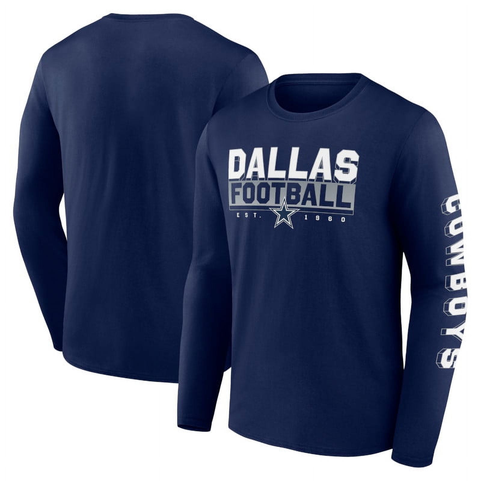 Men's Fanatics NFL Dallas Cowboys Full Face Long Sleeve Tee