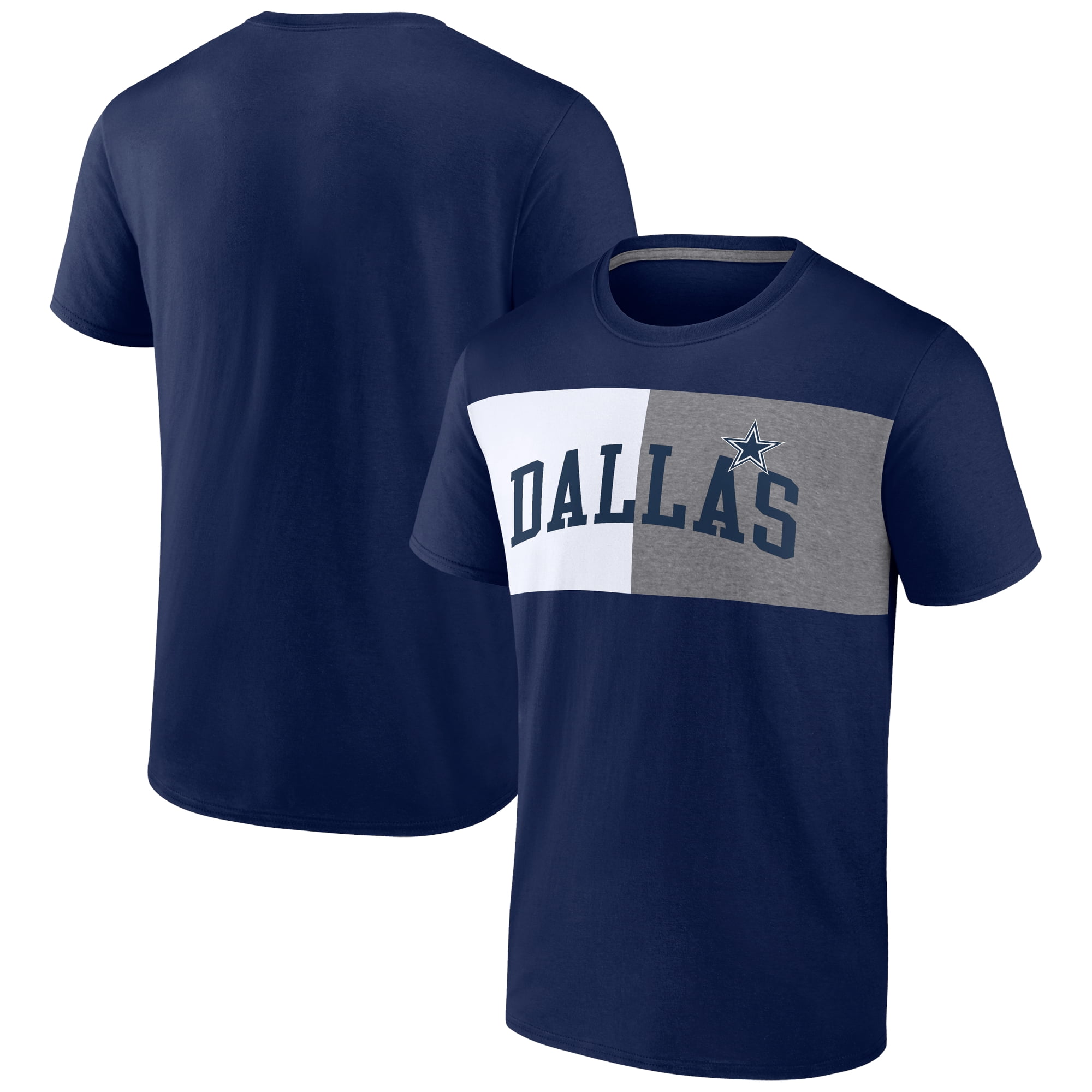Men's Fanatics NFL Dallas Cowboys Zone Divided Short Sleeve Tee