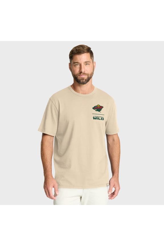 Men's Fanatics Natural Minnesota Wild Crash The Net Legacy T-Shirt