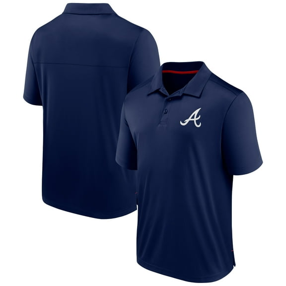 Men's Fanatics Navy Atlanta Braves Fitted Polo