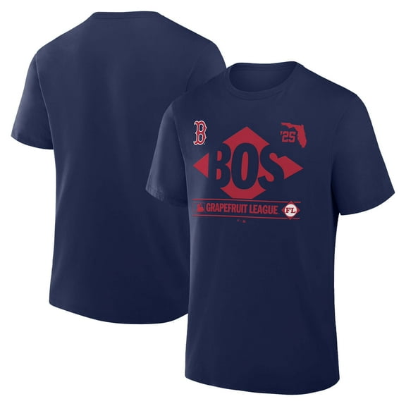 Men's Fanatics Navy Boston Red Sox 2025 Spring Training Grapefruit League True Icon T-Shirt