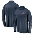 thumbnail image 1 of Men's Fanatics Navy Boston Red Sox Iconic Striated Primary Logo Raglan Quarter-Zip Pullover Jacket, 1 of 3