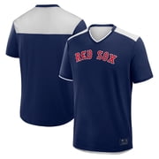 Mens Fanatics Navy Boston Red Sox Walk Off V-Neck T-Shirt