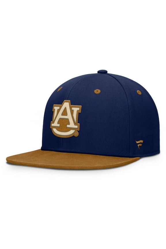 Men's Fanatics Navy/Brown Auburn Tigers NoBo Fitted Hat