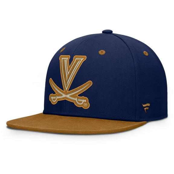 Men's Fanatics Navy/Brown Virginia Cavaliers NoBo Fitted Hat