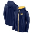 thumbnail image 1 of Men's Fanatics Navy Cal Bears Ball Carrier Full-Zip Hoodie, 1 of 3