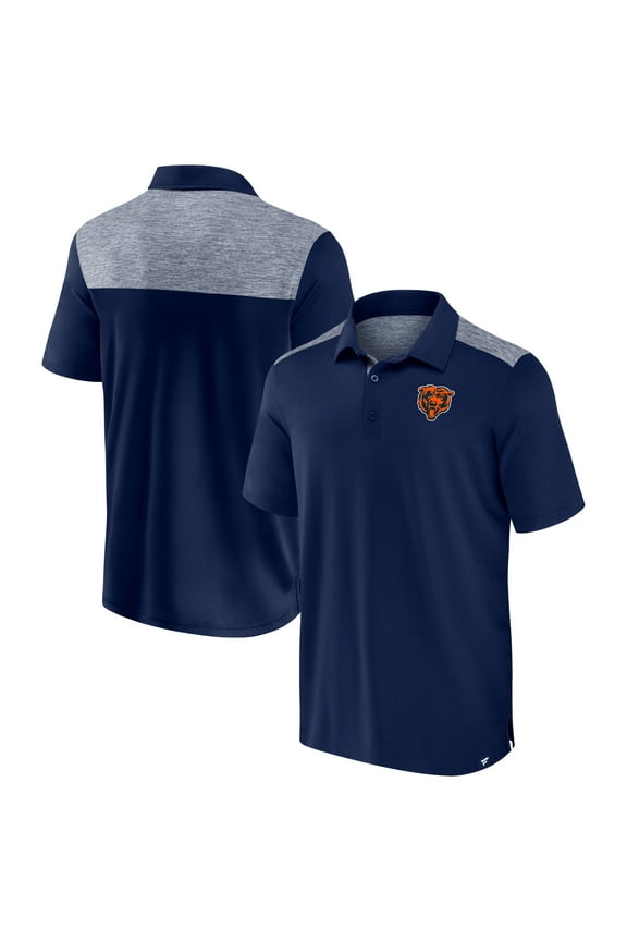 Men's Fanatics Navy Chicago Bears Long Shot Polo