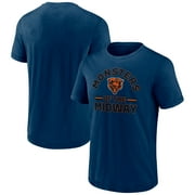Mens-Fanatics Navy Chicago Bears Slub Short Sleeve T-Shirt