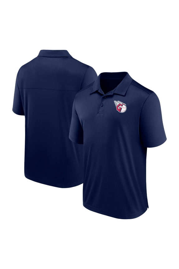 Men's Fanatics Navy Cleveland Guardians Logo Polo