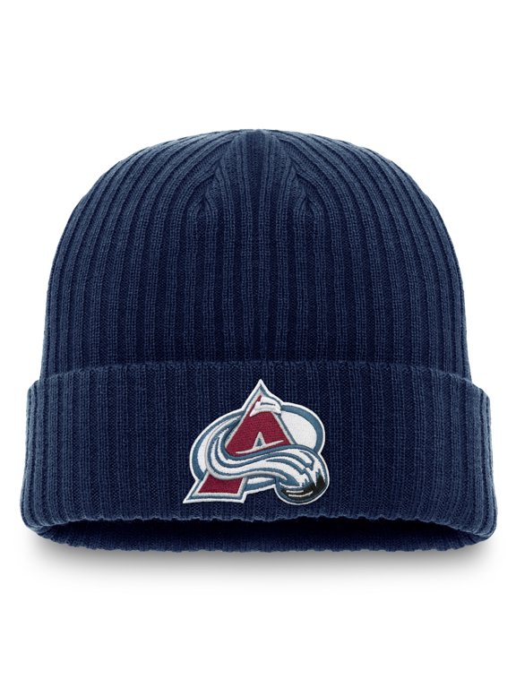 Men's Fanatics Navy Colorado Avalanche Core Primary Logo Cuffed Knit Hat