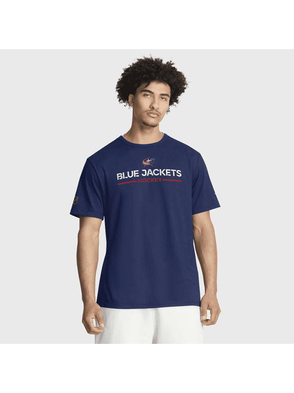 Men's Fanatics Navy Columbus Blue Jackets Authentic Pro Primary T-Shirt