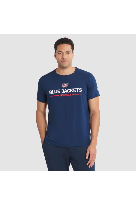 Men's Fanatics Navy Columbus Blue Jackets Authentic Pro Rink Tech T-Shirt