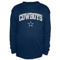 thumbnail image 1 of Men's Fanatics Navy Dallas Cowboys Big & Tall Thermal Long Sleeve T-Shirt, 1 of 1