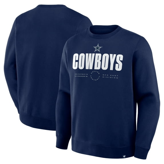 Men's Fanatics Navy Dallas Cowboys Direct Handoff Legacy Pullover Sweatshirt