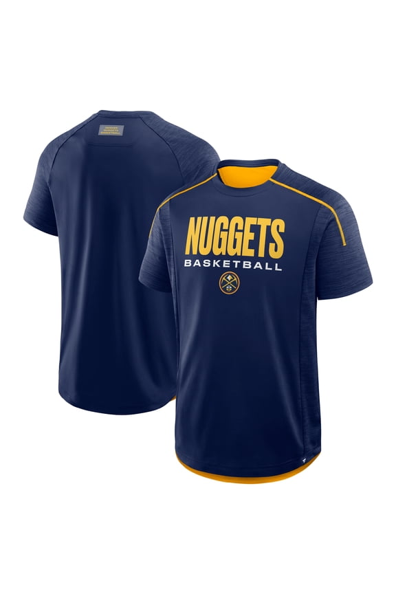 Men's Fanatics Navy Denver Nuggets Inbound Pass Play Practice T-Shirt