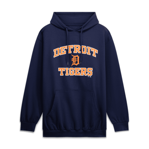 Men's Fanatics Navy Detroit Tigers Big & Tall Heart & Soul Hoodie