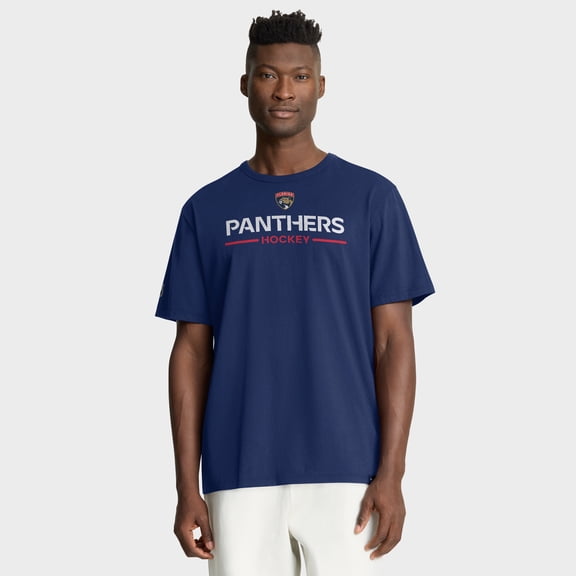 Men's Fanatics Navy Florida Panthers Authentic Pro Primary T-Shirt