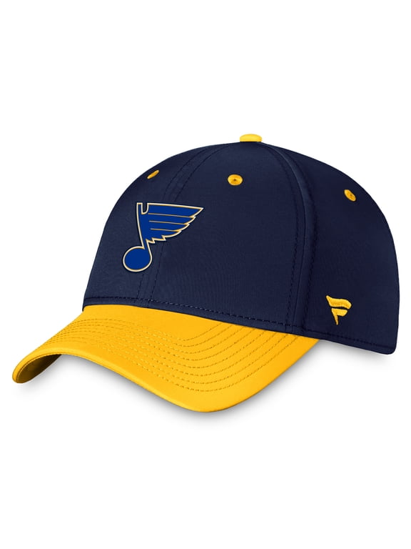 Men's Fanatics Navy/Gold St. Louis Blues Authentic Pro Rink Two-Tone Flex Hat