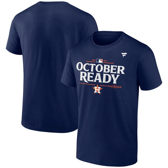 Men's Fanatics Navy Houston Astros 2024 MLB Postseason Locker Room T-Shirt