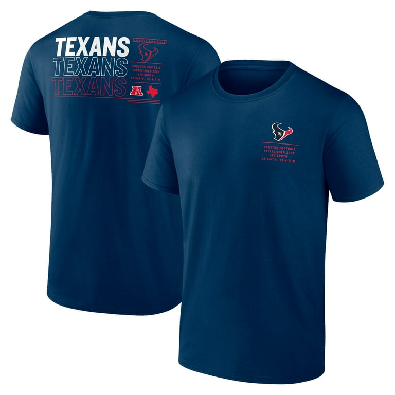 Men s Fanatics Navy Houston Texans Repeat Stats T Shirt Walmart