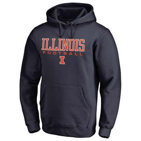 Men's Navy Illinois Fighting Illini Team Unity Football Pullover Hoodie