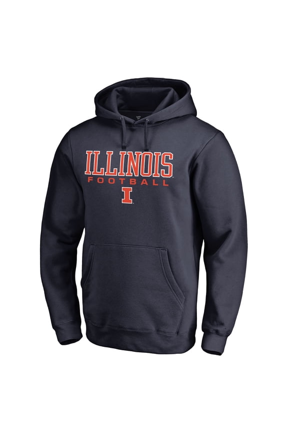 Men's Navy Illinois Fighting Illini Team Unity Football Pullover Hoodie