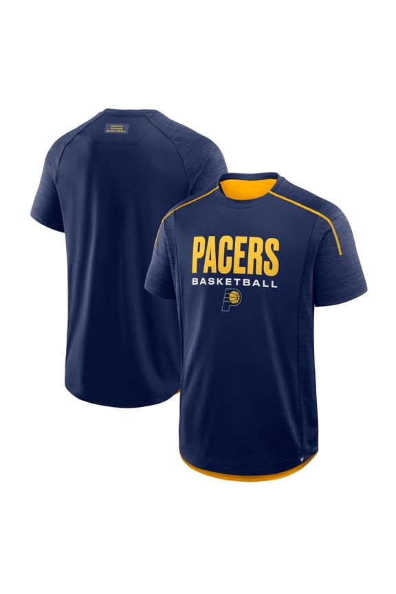 Men's Fanatics Navy Indiana Pacers Inbound Pass Play Practice T-Shirt