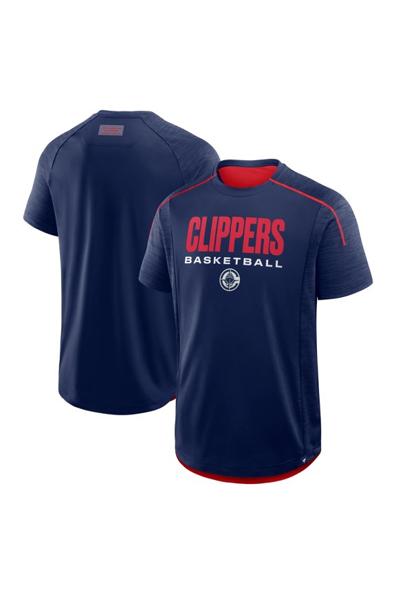 Men's Fanatics Navy LA Clippers Inbound Pass Play Practice T-Shirt