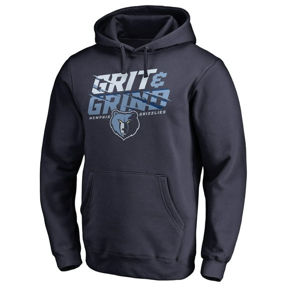 Men's Navy Memphis Grizzlies Grit and Grind Hometown Collection Pullover Hoodie