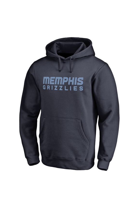 Men's Navy Memphis Grizzlies Wordmark Pullover Hoodie