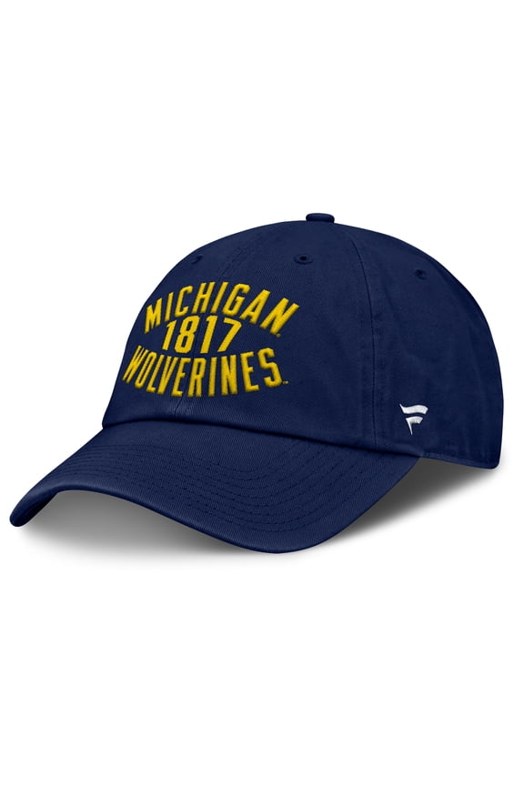 Men's Fanatics Navy Michigan Wolverines Archer Adjustable Hat
