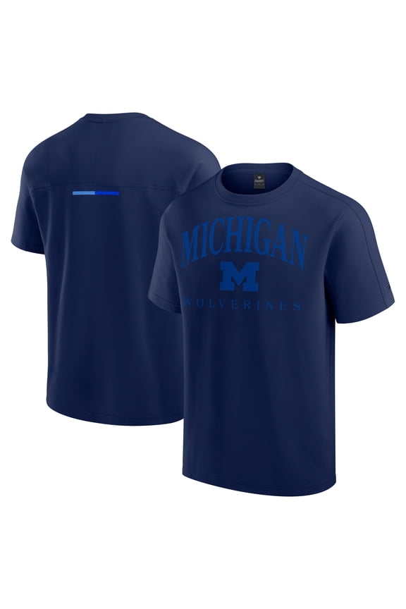 Men's Fanatics Navy Michigan Wolverines Flex Tri-Blend T-Shirt