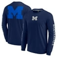 thumbnail image 1 of Men's Fanatics Navy Michigan Wolverines Strive Long Sleeve T-Shirt, 1 of 3