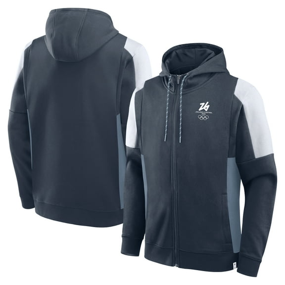 Men's Fanatics Navy Milano Cortina 2026 Winter Olympics Full-Zip Hoodie