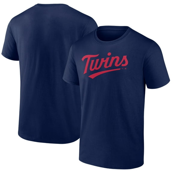 Men's Fanatics Navy Minnesota Twins Official Team Wordmark T-Shirt