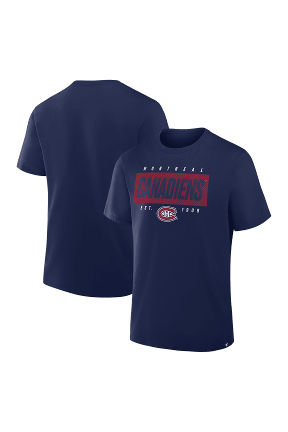 Men's Fanatics Navy Montreal Canadiens Legacy Cross Check T-Shirt