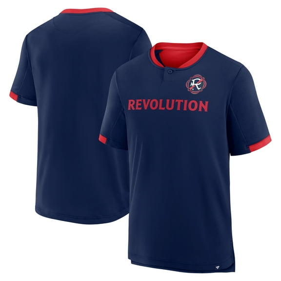 Men's Fanatics Navy New England Revolution Stoppage Time Striker T-Shirt
