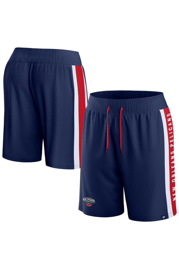 Men's Fanatics Navy New Orleans Pelicans Referee Iconic Mesh Shorts