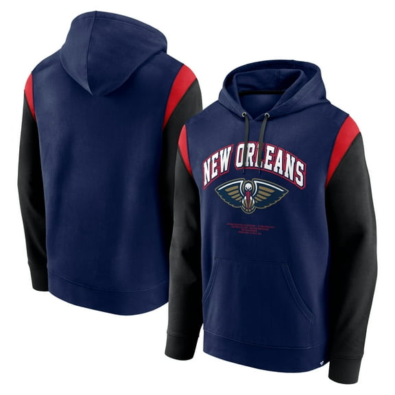 Men's Fanatics Navy New Orleans Pelicans Scorer Pullover Hoodie
