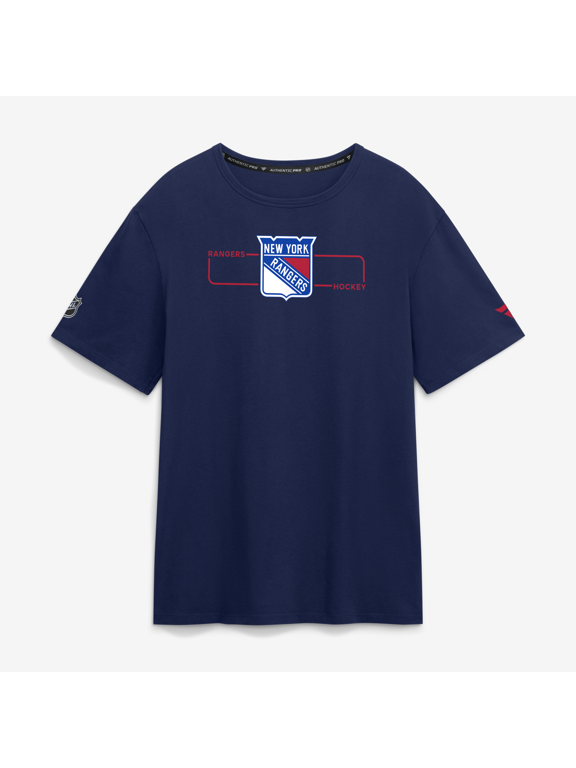 Men's Fanatics Navy New York Rangers Authentic Pro Primary Logo T-Shirt