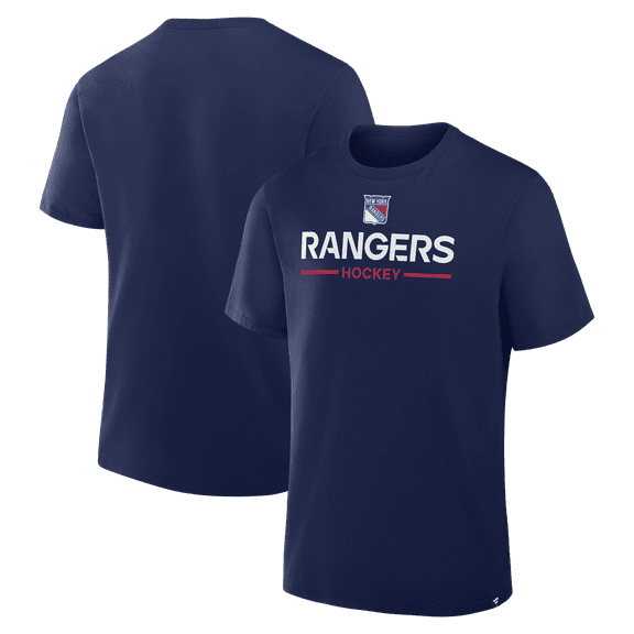 Men's Fanatics Navy New York Rangers Authentic Pro Primary T-Shirt