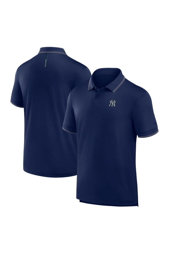 Men's Fanatics Navy New York Yankees Front Office Move Mono Pique Polo