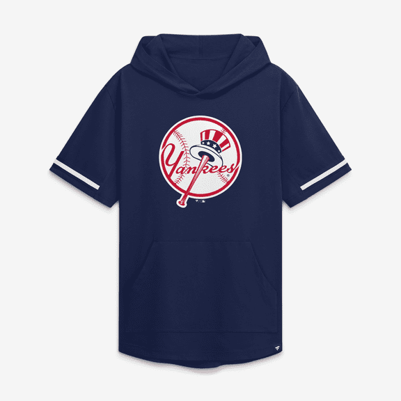 Men's Fanatics Navy New York Yankees Optimal Play Hooded T-Shirt