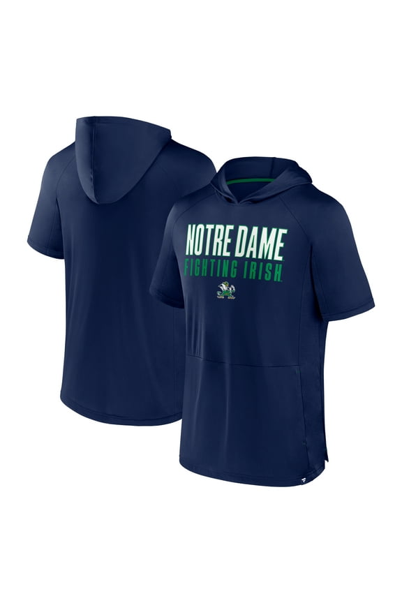 Men's Fanatics Navy Notre Dame Fighting Irish Core Read Hoodie T-Shirt