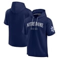 thumbnail image 1 of Men's Fanatics Navy Notre Dame Fighting Irish Ready Short Sleeve Pullover Hoodie, 1 of 3