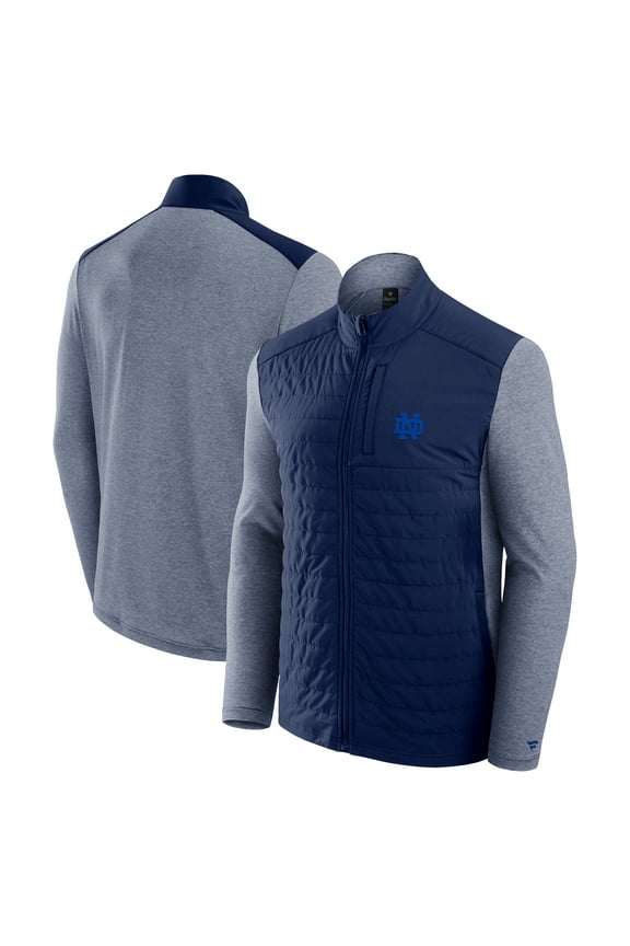 Men's Fanatics Navy Notre Dame Fighting Irish Tonal Primary Logo Full-Zip Jacket