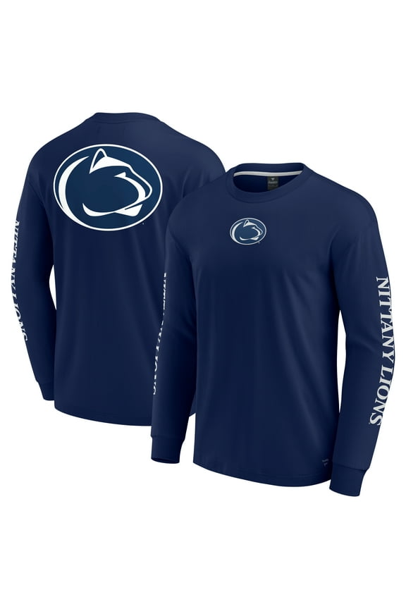 Men's Fanatics Navy Penn State Nittany Lions Strive Long Sleeve T-Shirt