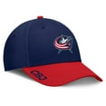 thumbnail image 1 of Men's Fanatics Navy/Red Columbus Blue Jackets Authentic Pro Rink Flex Hat, 1 of 4