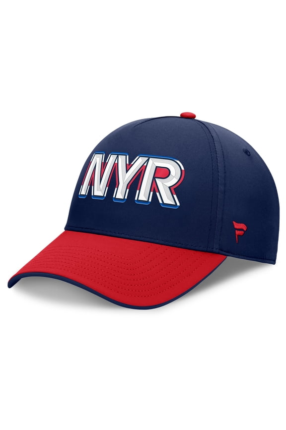 Men's Fanatics Navy/Red New York Rangers Authentic Pro Rink Team Code Flex Hat