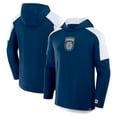 thumbnail image 1 of Men's Fanatics Navy San Diego FC Red Card Transitional Pullover Hoodie, 1 of 3